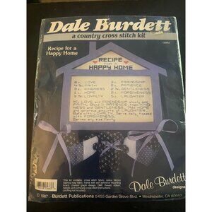 Dale Burdett Country 1997 Counted Cross Stitch Kit Recipe for a Happy Home CK663